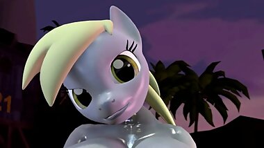 MLP FUTA 3D - Derpy Hooves SOLO (Masturbation) - CLOP 3D