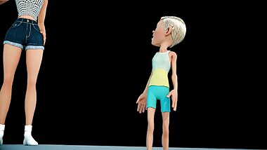 Stepsister And Brother Giantess Animation