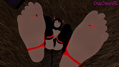 Worship my perfect feet ??(Pov and moaning) VRchat 3d hentai