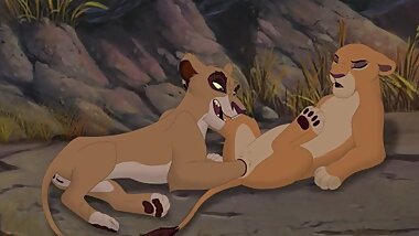 kiara + vitani fisting lion king