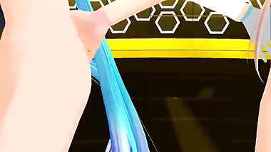 [MMD] Sentai Slender Legs [TDA nude][R-18]