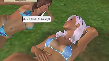 3D animation lesbians