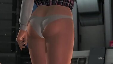 Dead or alive 5 Honoka sexy teen in schoolgirl uniform windy upskirt on cam