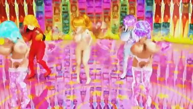 Five Busty dance Girls