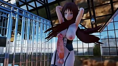 [3D MMD FUTANARI] - Caged Futanari