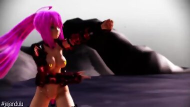 MMD Black Knight Luka - Masked Bitch