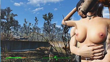 Sex on the farm. Worker actively fucks mistress