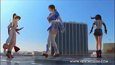 Mai Shiranui, kasumi and Tifa dance