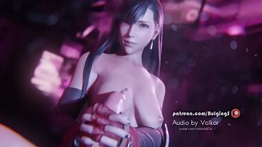 Final Fantasy Tifa handjob