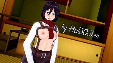Attack on Titan: HOT ROUGH SEX WITH MIKASA ACKERMAN (3D Hentai)