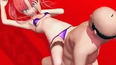 3D hentai girl gets it good