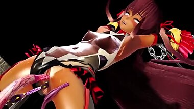 [MMD] R-18 taimanin tentaculos