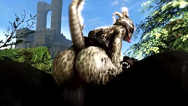 skyrim scalie girl and wolf sex