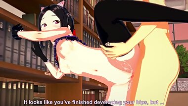 Love is War: Mischievous Library Sex with Kaguya (3D Hentai)