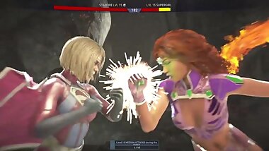 Catfight - Starfire vs Supergirl