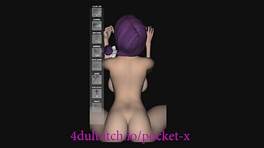 MINDBLOWING MOBILE GAME! 3D SEX WITH SKINNY TEEN Pocket-X