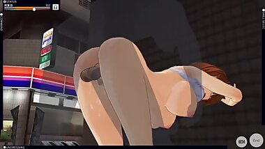 CM3D2 hentai big boobs maid 23 maid go out with her master for public sex