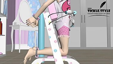www.Tickle.Style - Waist & Belly Button Tickle Preview 3D GIRL
