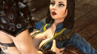NSFW Bioshock Infinite, Elizabeth part 4 3D Hentai Animation Good Quality, Long