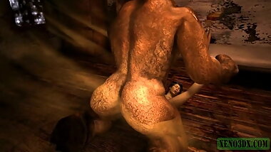 The Troll from the Shadows. Monster 3D Hentai