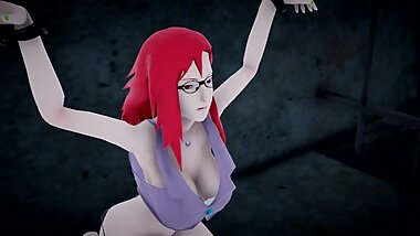 Karin is used as a sex slave in orochimarus hideout