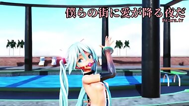 [3D MMD FUTANARI] - Ball-gagged Miku
