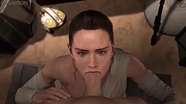 STAR WARS REY BLOWJOB