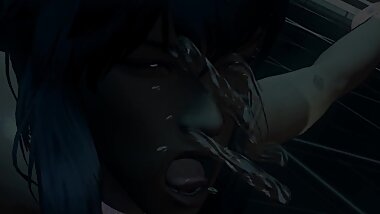 Hot BBW Getting Facialized into Making Orc Faces