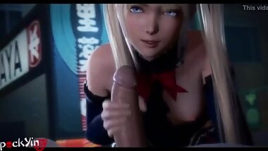 Marie Rose chupando pau duro [Hentai 3D]