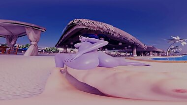 Overwatch Widowmaker reverse cowgirl VR 4K