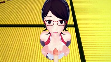 Naruto - Sarada 3D Hentai POV