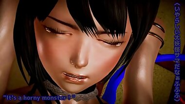 [MMD] R-18 HoneySelect batalla! Nue chan vs (Parte 1) [Touhou]