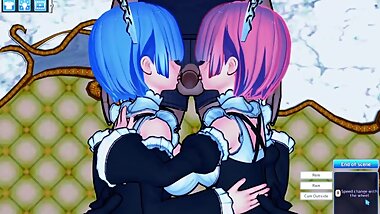 Rem and Ram Service Important Guest Re Zero Hentai EmotionCreators Gameplay