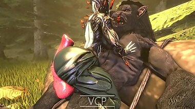 WEREWOLF MATES w/ THICC WARFRAME SLUT (Oberon Feyarch x Werewolf)