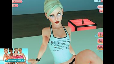Blonde girl fingering and cumming 3dcg girlvania