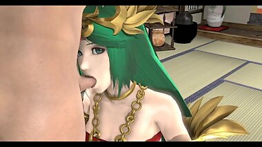 Palutena Perfect Blowjob Deepthroat