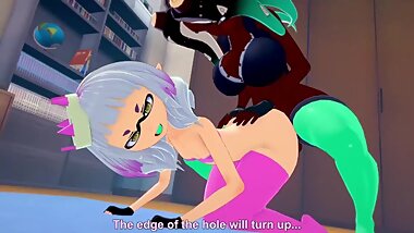 Splatoon: Futa Marina fuck Futa Pearl