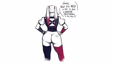 Harley Quinn take big cock - looped 5x