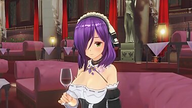 3D Hentai The maid drank and asks for BDSM