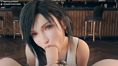 [3D Animation] Tifa Lockhart POV Blowjob (w/ SOUND) by Stukove