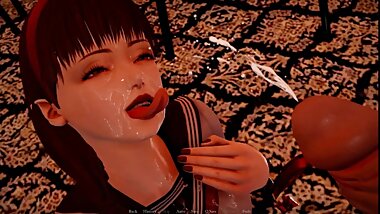 Vampires:Huge Cock, Sloppy Blowjob & Massive Cumshot Covered Her Face-Ep 2