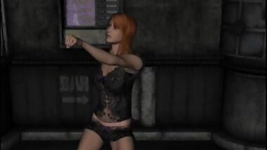 Sexy 3d animated stripper dancing in panties