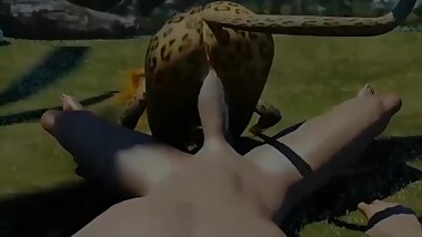Cute Furry Cheetah 3D JOI
