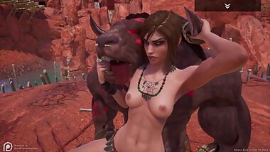 Fucking the Minotaur in Wildlife game by Adeptus Steve