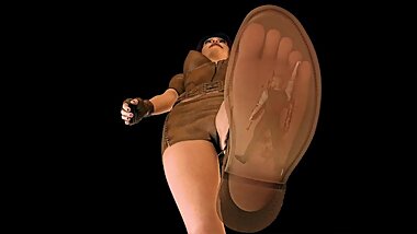 giantess rita inshoe boot walking crush