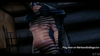 [ 3D HENTAI GAME ] GIRL ASS WAS FUCKED , RAINBOW SEX SIEGE GAME TRAILER, PL