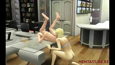 C18 & Videl Lesbian Sex - Dragon Ball Yuri Hentai