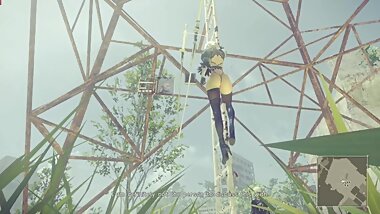 NieR:Automata GOTY 2B Nude Mod Sexy Outfit Full Walkthrough Part 7 JAP ENG