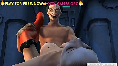 HARLEY QUIN'S HOLES GETS DESTROYED BY JOKERS FAT COCK PT.1, HOT PORNGAME