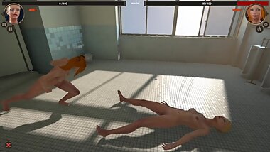 Mercy VS Tiffany (Naked Fighter 3D)